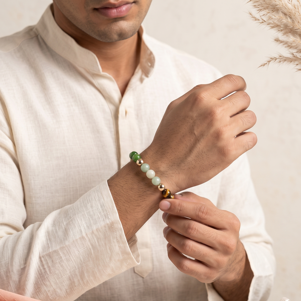 Dhan Yog Bracelet with FREE Raw Selenite Plate