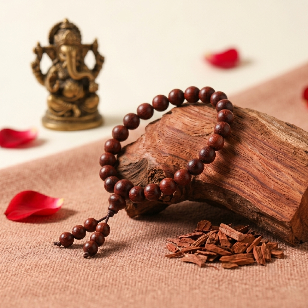 Red Sandle wood Bracelet 8mm
