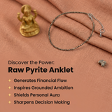 Raw Pyrite Anklet
