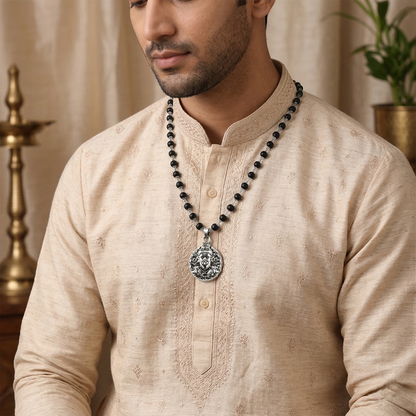 Siddhi Divine Lord Bajrangbali Karungali Strength Pendant
