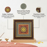 Shri Kuber Yantram on Raw Pyrite Frame