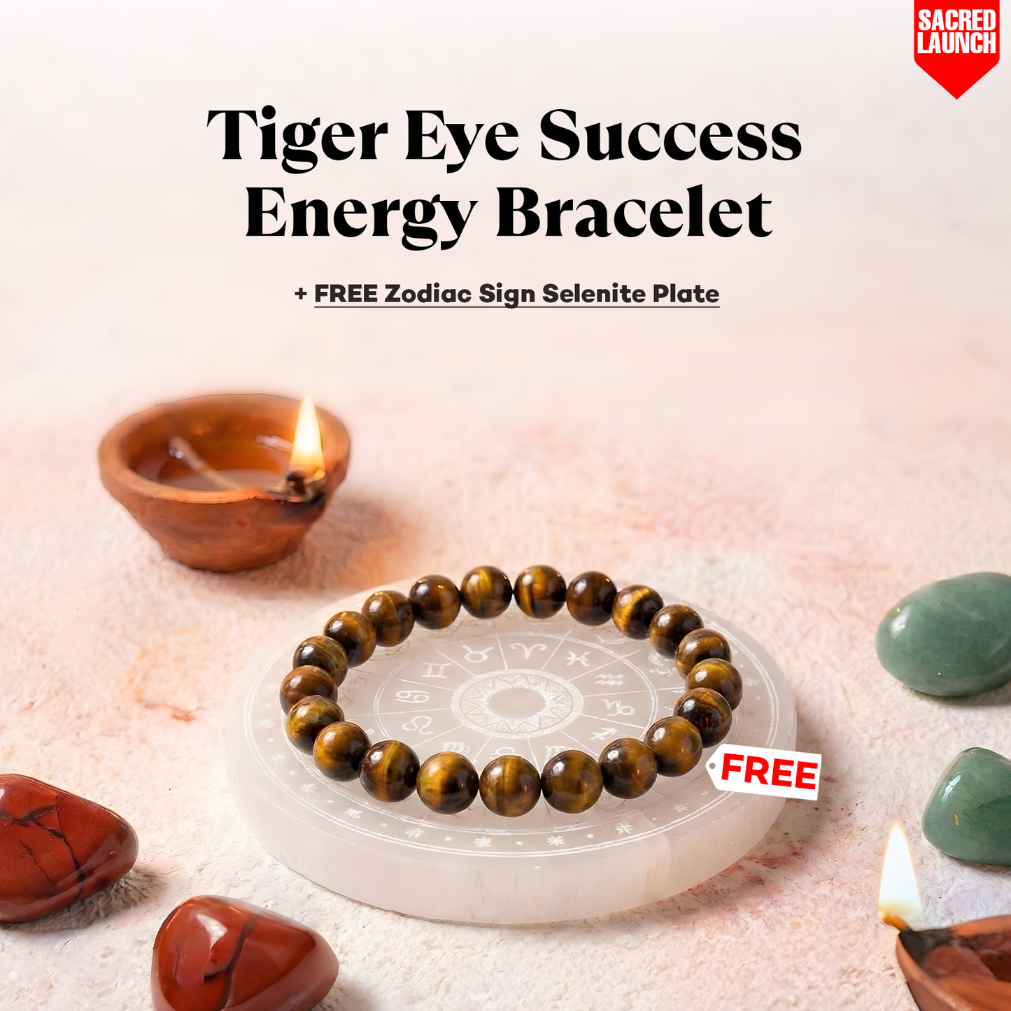 Tiger Eye Success Energy Bracelet Set