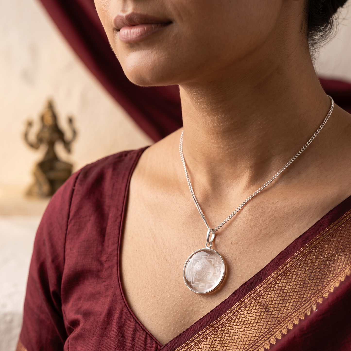 Crystal Shree Yantra Pendant