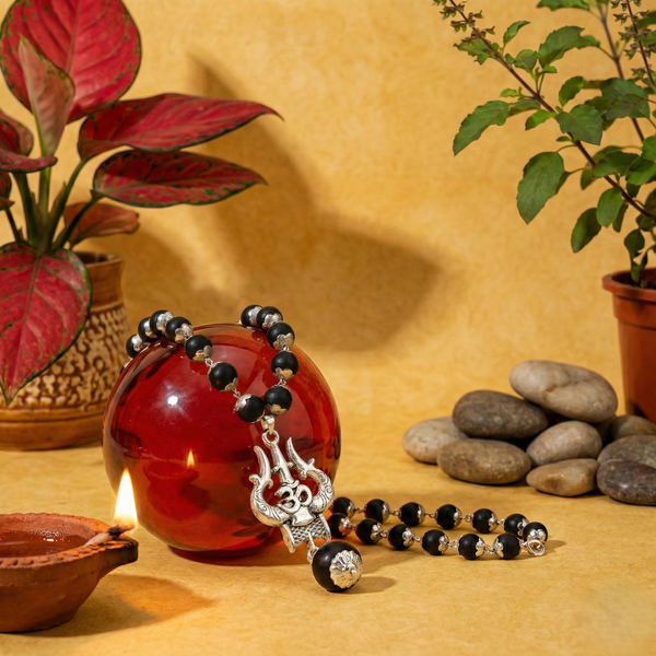 Original OM Shiva Trishool Karungali Mala