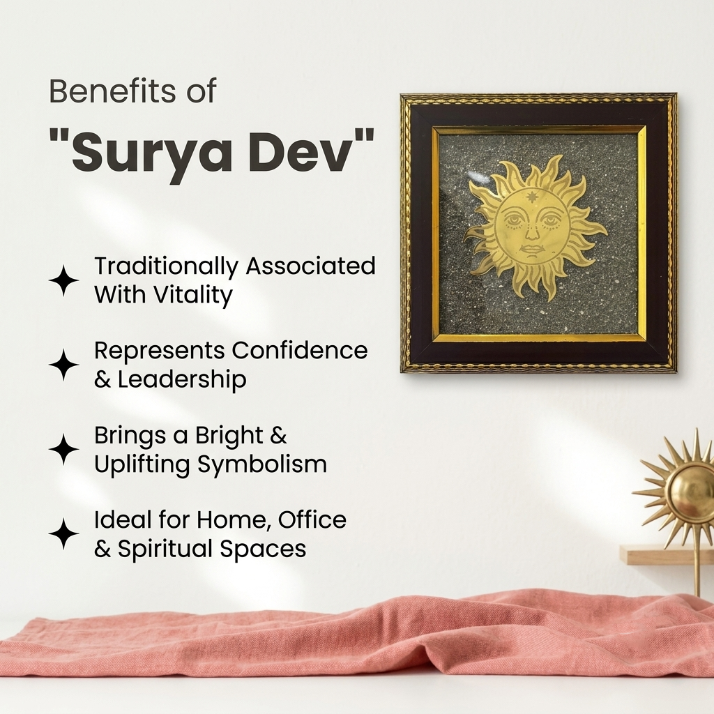 Surya Dev on Raw Pyrite Frame
