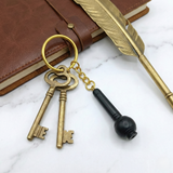 Karungali Hanuman Gada Black Ebony Devotion Keychain