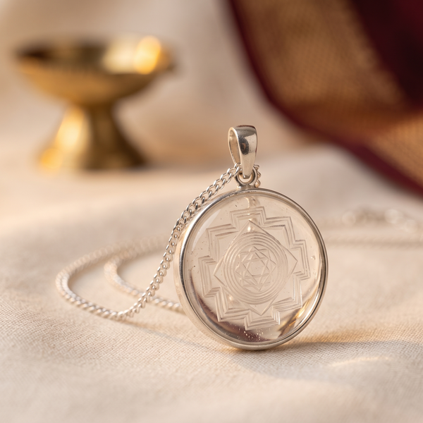 Crystal Shree Yantra Pendant