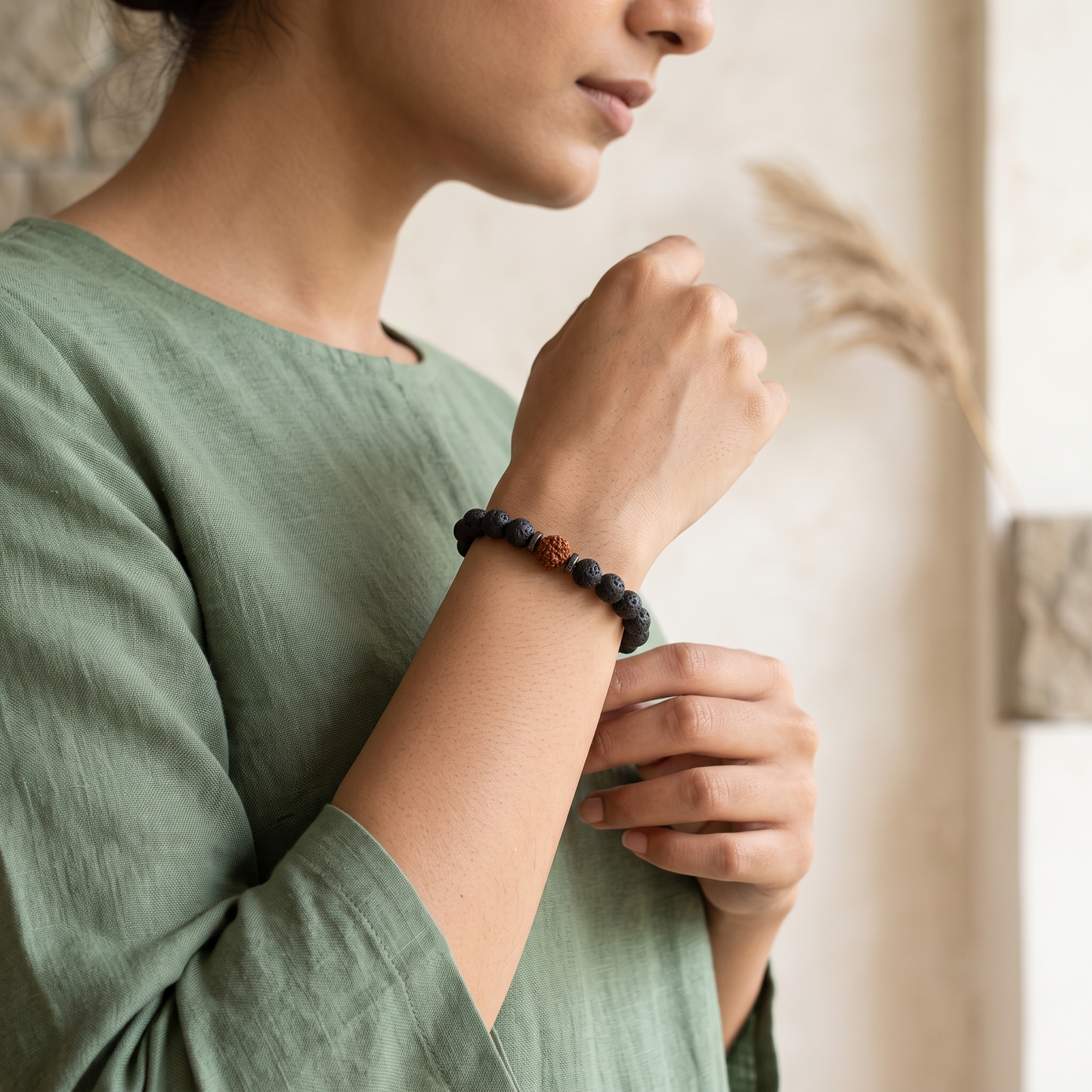 Divine Lava Rudraksha Bracelet