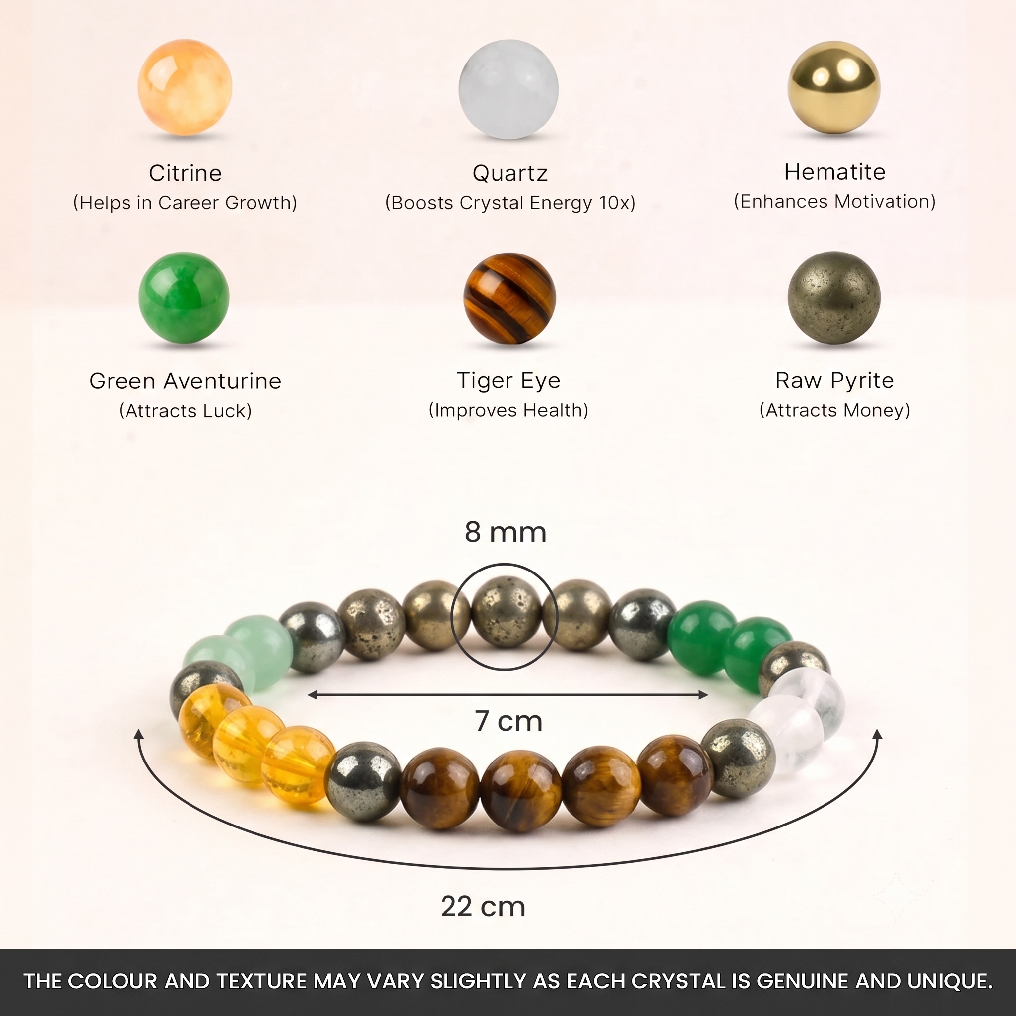 Dhan Yog Bracelet with FREE Raw Selenite Plate