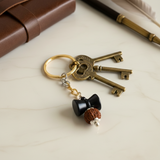 Karungali Damru Rudraksha Sacred Protection Keychain