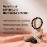 Divine Lava Rudraksha Bracelet