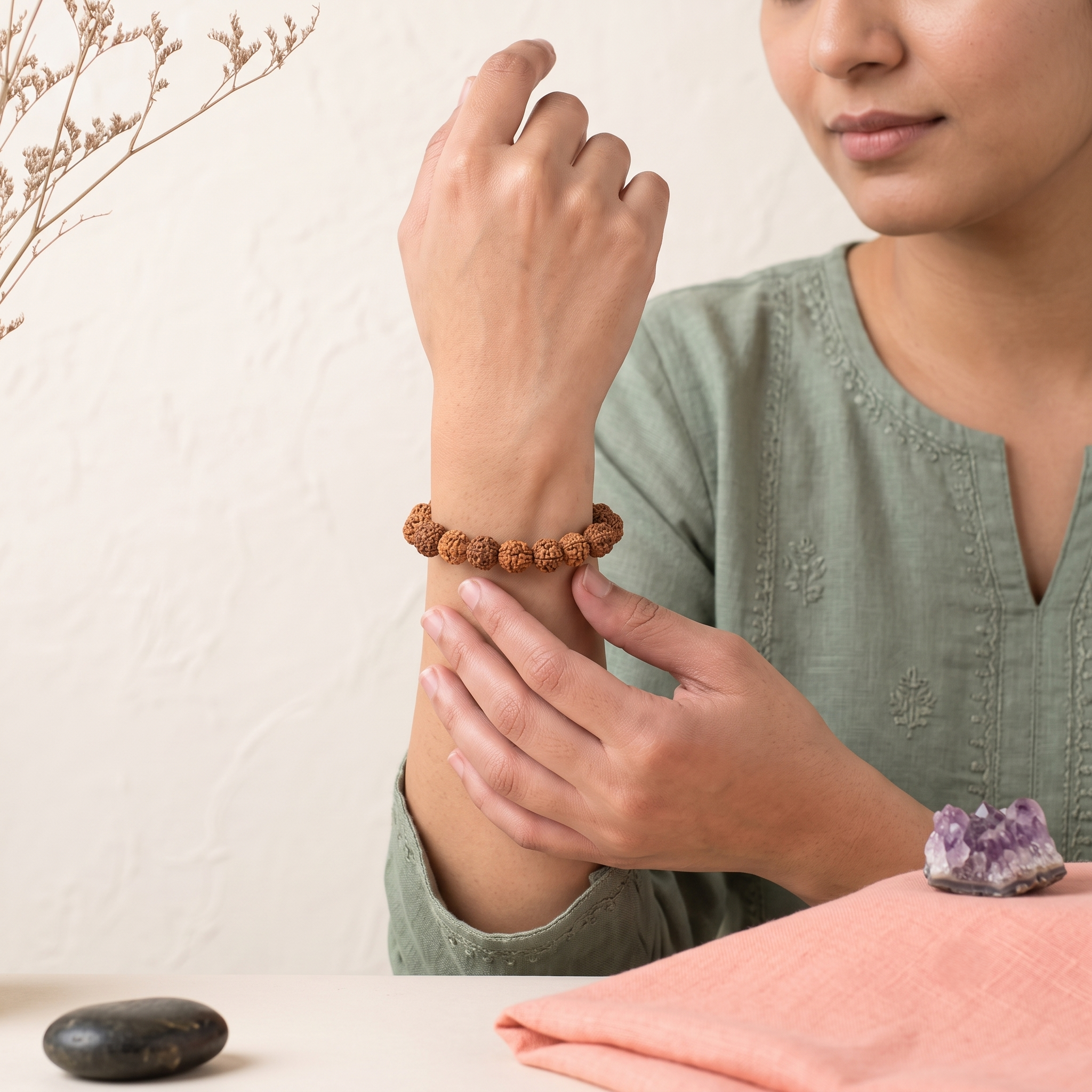 5 Mukhi Rudraksha Bracelet