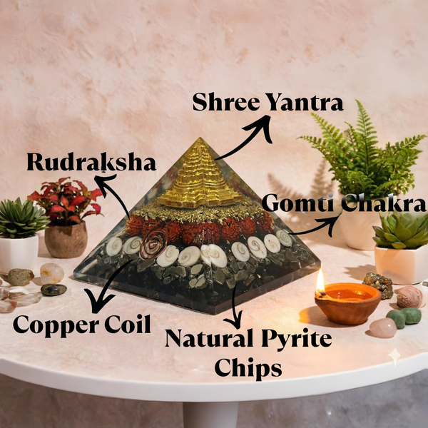 Shree Lakshmi Pyrite Prosperity Pyramid