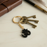 Karungali Om Black Ebony Sacred Symbol Keychain