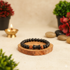 Karungali Damru Rudraksha Energy Bracelet 8mm