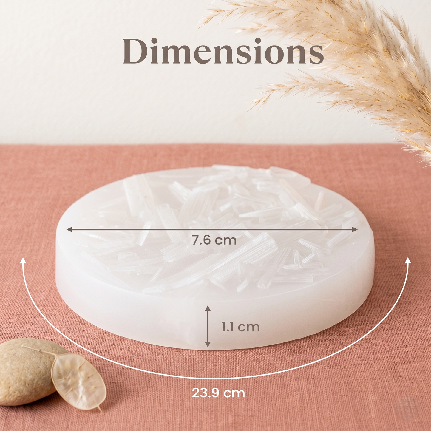 RAW Selenite Plate