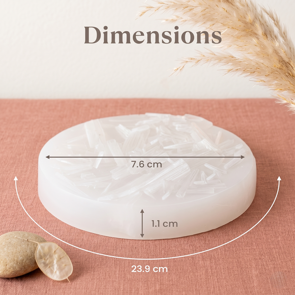 RAW Selenite Plate