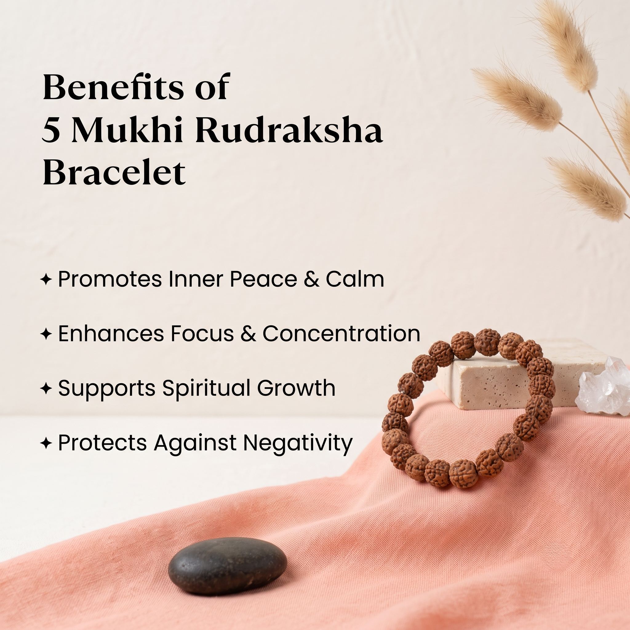5 Mukhi Rudraksha Bracelet