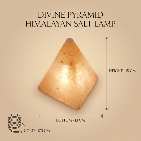 Divine Pyramid HIMALAYAN Salt Lamp