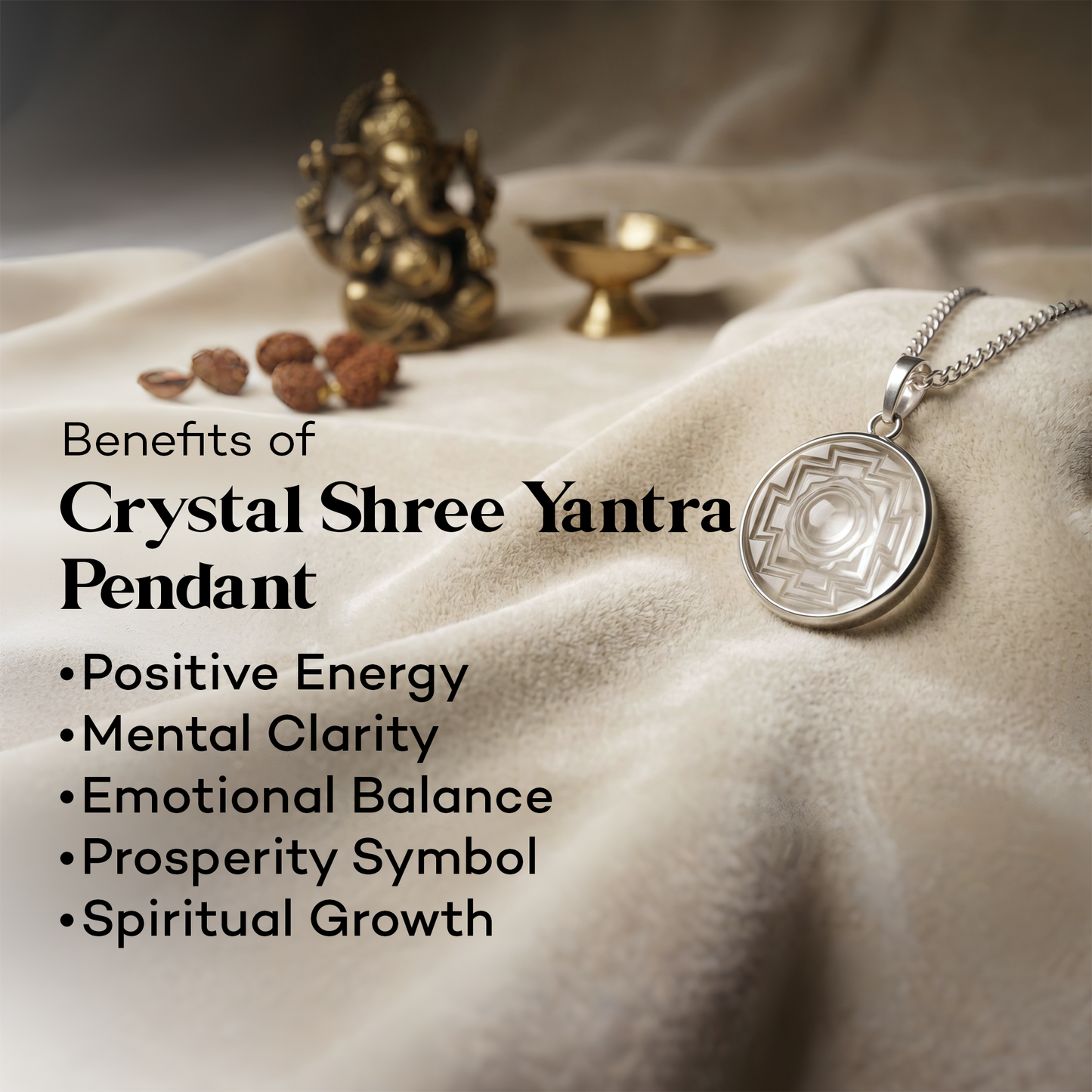 Crystal Shree Yantra Pendant
