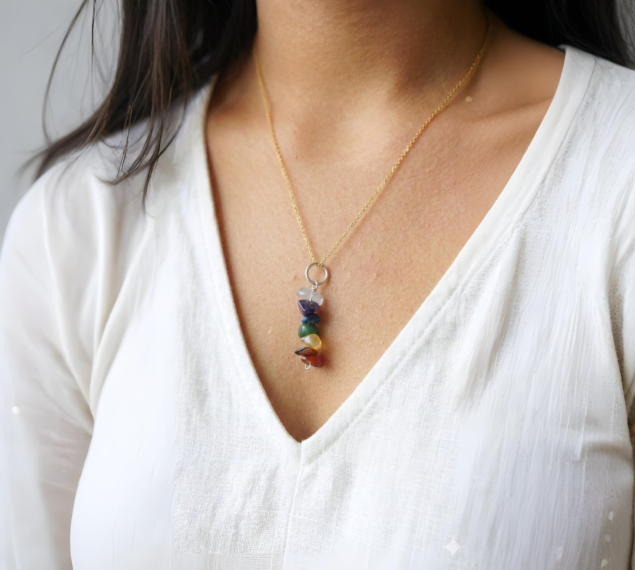 Chakra Align Seven-Energy Chips Pendant