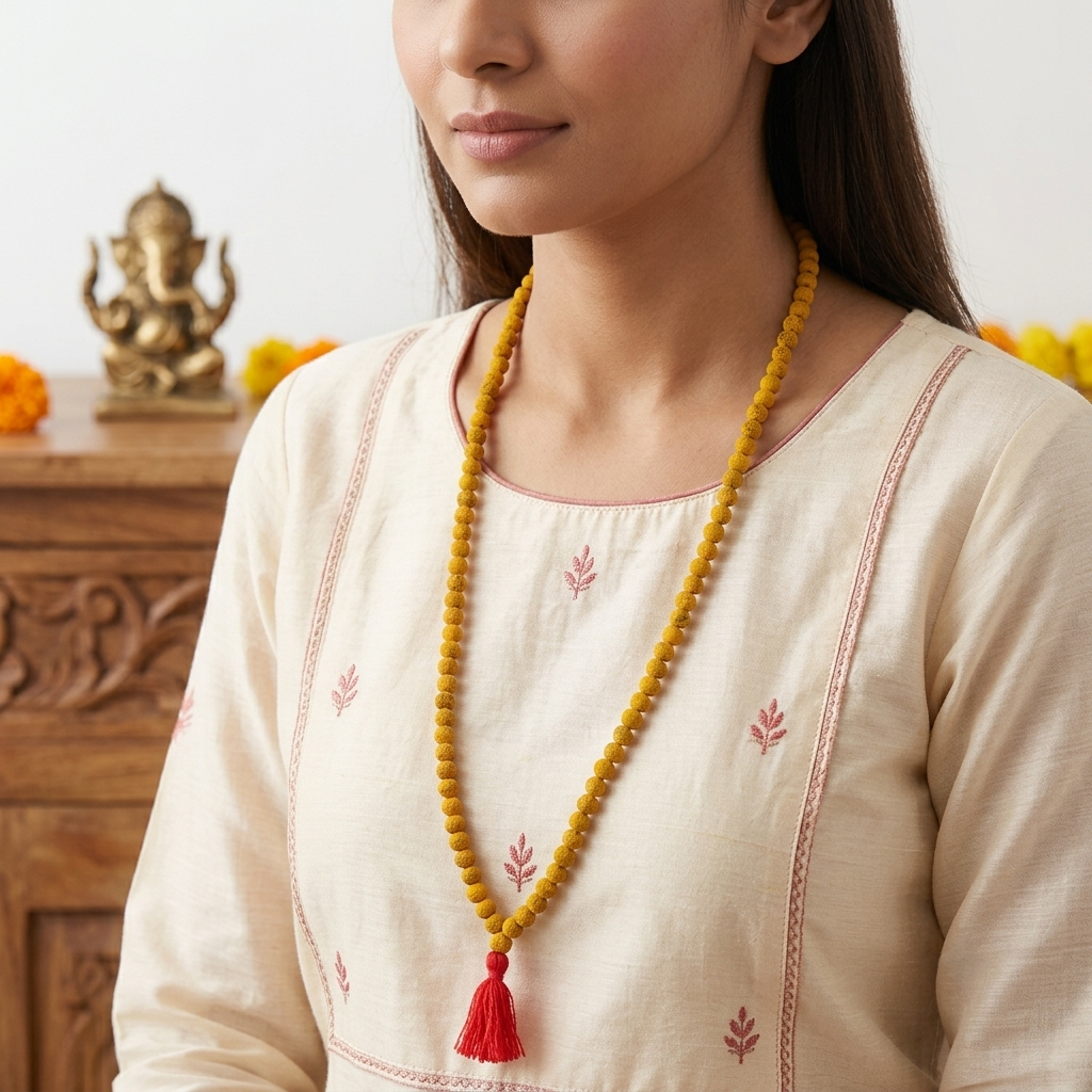Haldi Jaap Mala - 108+1 Beads