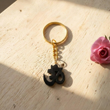 Karungali Om Black Ebony Sacred Symbol Keychain