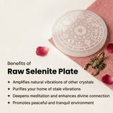 Zodiac Sign Selenite Recharging Plate