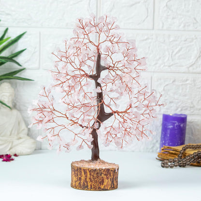 ❤️ Rose Quartz – Love & Emotional Healing Crystal Tree