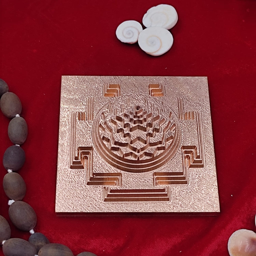 3 Inch Meru CNC Copper Shree Yantra