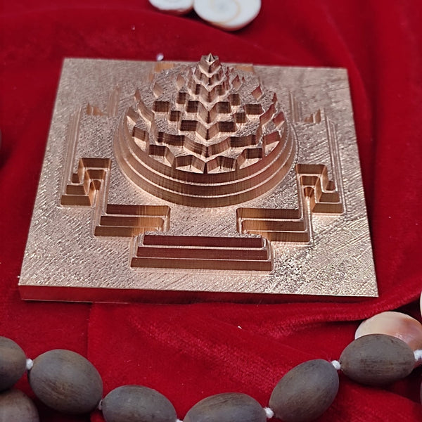 3 Inch Meru CNC Copper Shree Yantra