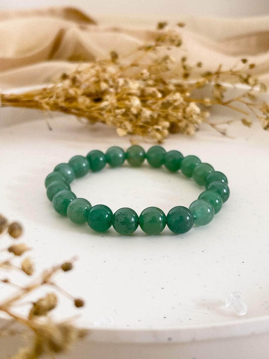 Moonstone + Green Aventurine Bracelet Combo
