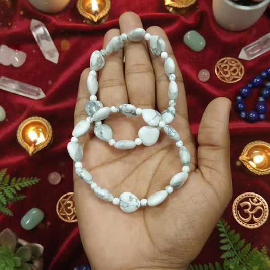 Howlite Heart Stress Relief & Peace Bracelet
