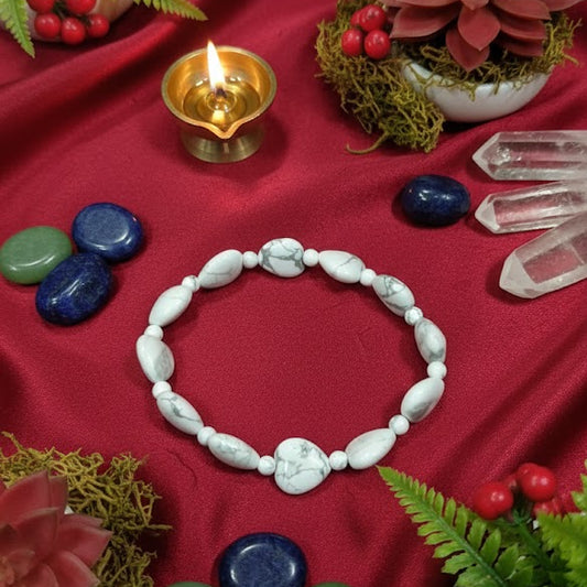 Howlite Heart Stress Relief & Peace Bracelet