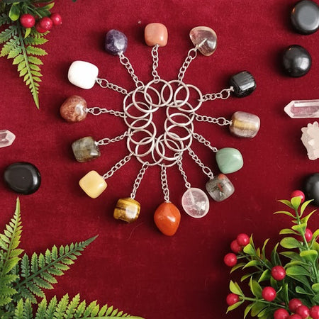 Agate Stone Keychain | Grounding, Protection & Positive Energy | Siddhi Divine