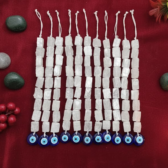 Evil Eye Door Hanger Selenite Block