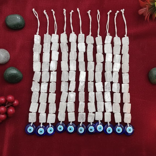 Evil Eye Door Hanger Selenite Block