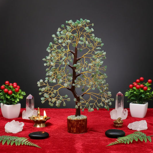 💚 Green Aventurine – Luck, Growth & Opportunity Crystal Tree