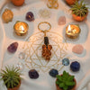 💛 Citrine Wealth Success Crystal Keychain