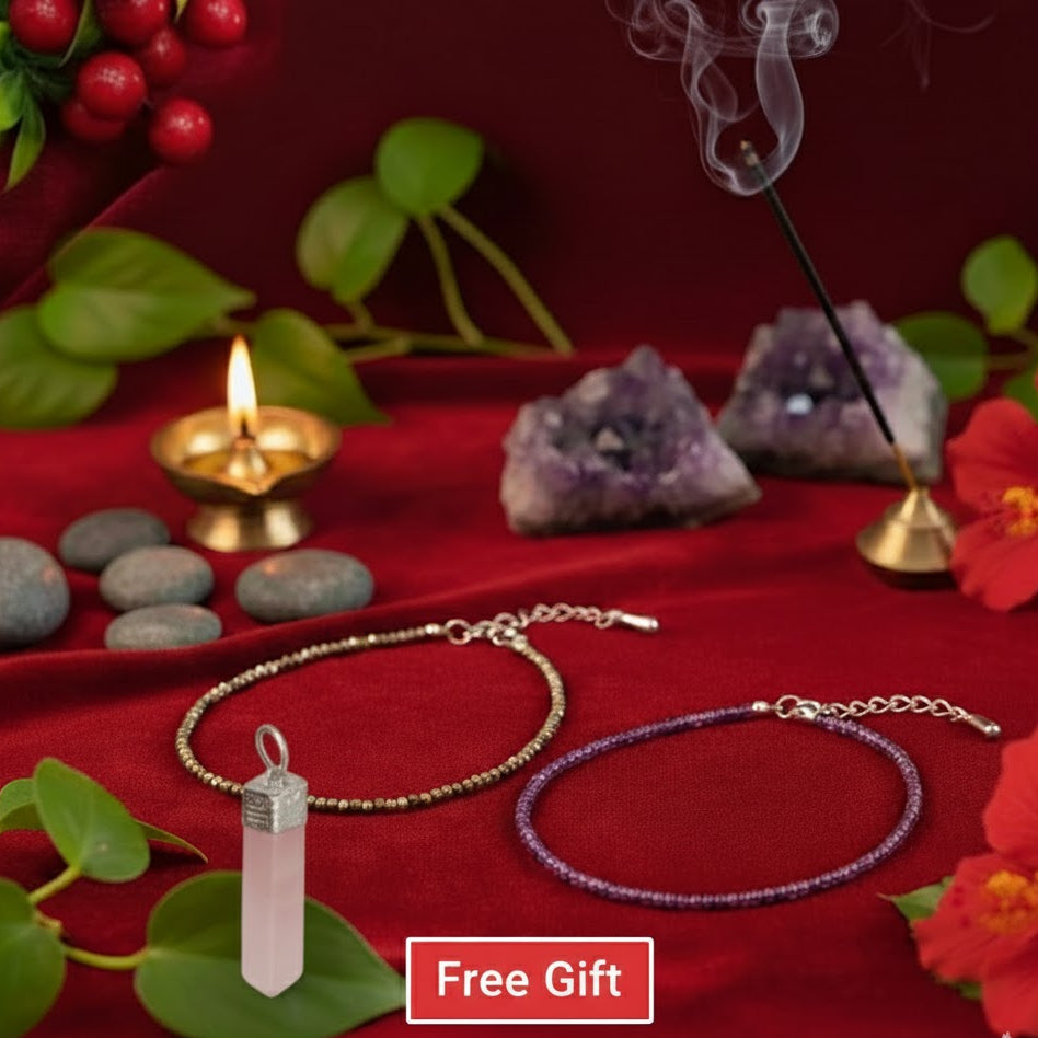 Enchanted Princess Aura Set with Rose Quartz Pendent