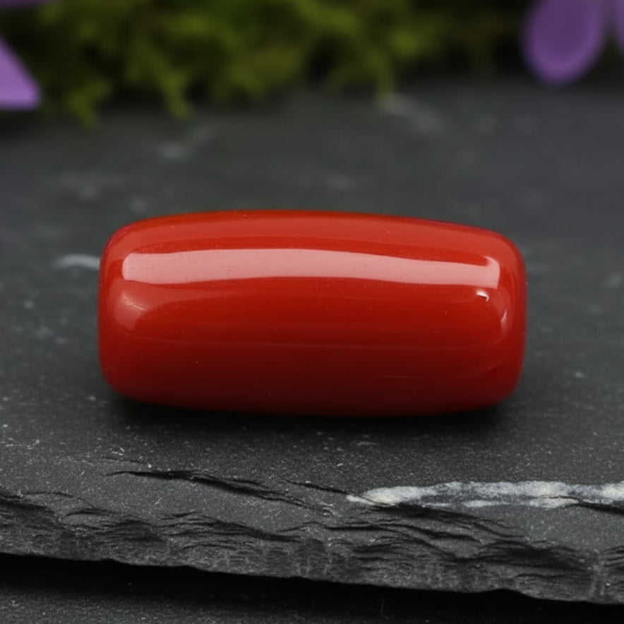 Red Coral (Moonga) Gemstone