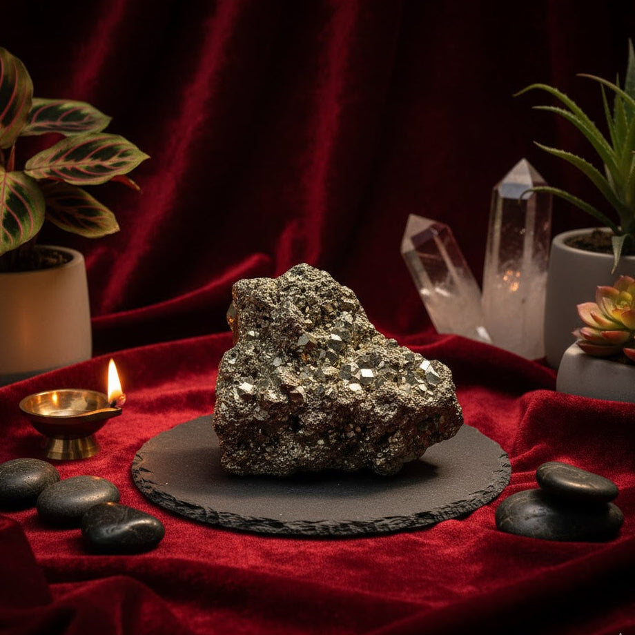 Raw Pyrite Anklet Set Of 2 - Wealth • Confidence • Grounding (Extra 20% OFF)