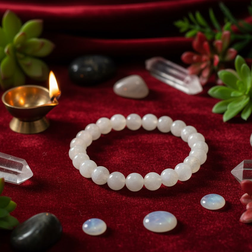Luminous Moonstone Bracelet