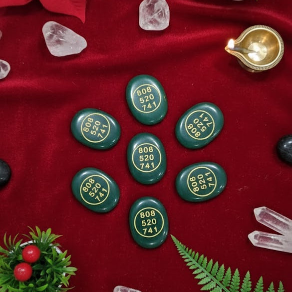 Zibu Healing Coins | Rose Quartz & Green Aventurine Love & Abundance Energy Tokens | Siddhi Divine