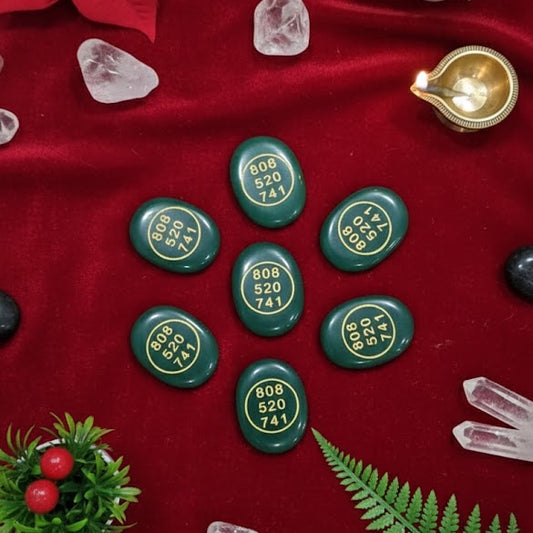 Zibu Healing Coins | Rose Quartz & Green Aventurine Love & Abundance Energy Tokens | Siddhi Divine