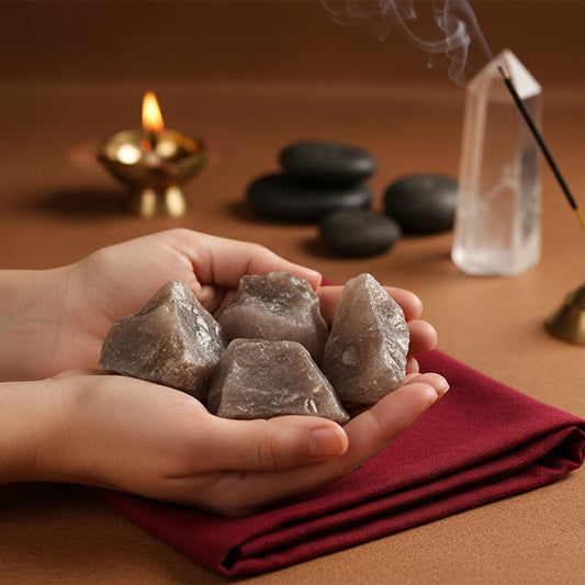 Smoky Quartz Healing Stone – Grounding Crystal for Protection, Positivity & Stress Relief