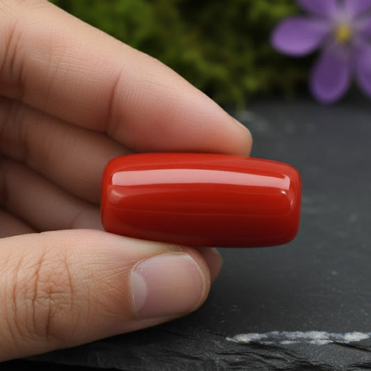 Red Coral (Moonga) Gemstone
