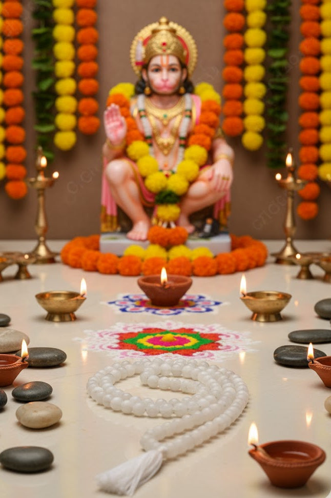 Moonstone 108 Bead Mala – For Calmness & Emotional Balance